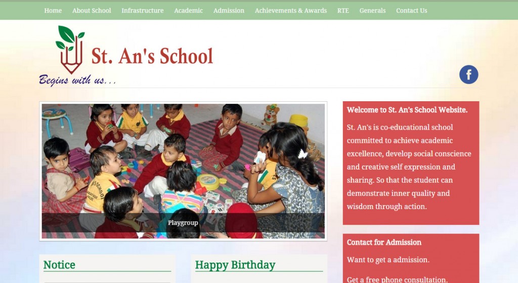 st-ans-school-website